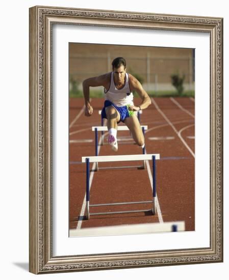 Leaping Over Hurdles-null-Framed Photographic Print