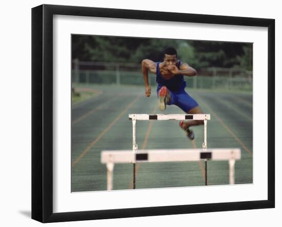 Leaping Over Hurdles-null-Framed Photographic Print