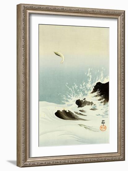 Leaping Trout-Koson Ohara-Framed Giclee Print