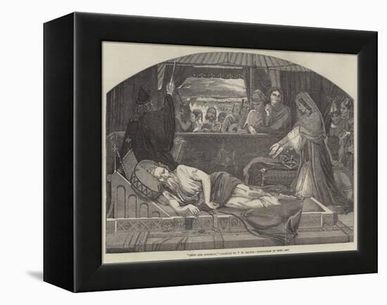 Lear and Cordelia-Ford Madox Brown-Framed Premier Image Canvas