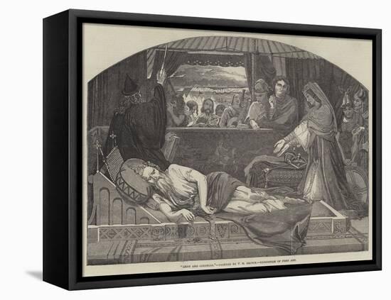 Lear and Cordelia-Ford Madox Brown-Framed Premier Image Canvas
