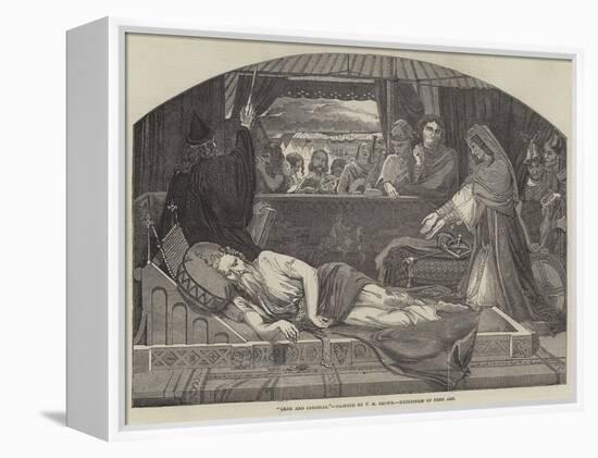 Lear and Cordelia-Ford Madox Brown-Framed Premier Image Canvas