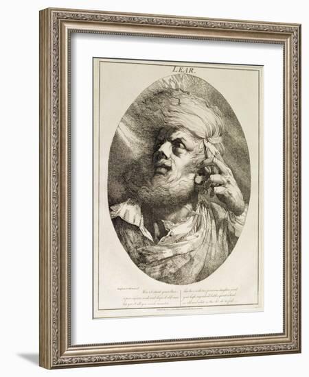 Lear, from King Lear, Act Iii, Scene 3, 1776 (Etching)-John Hamilton Mortimer-Framed Giclee Print