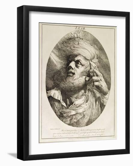 Lear, from King Lear, Act Iii, Scene 3, 1776 (Etching)-John Hamilton Mortimer-Framed Giclee Print