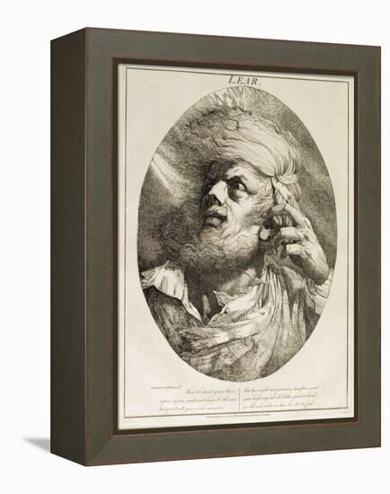 Lear, from King Lear, Act Iii, Scene 3, 1776 (Etching)-John Hamilton Mortimer-Framed Premier Image Canvas