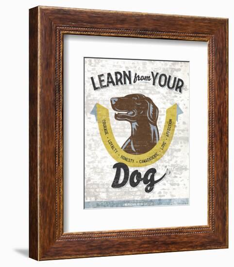 Learn From Your Dog-Luke Stockdale-Framed Art Print