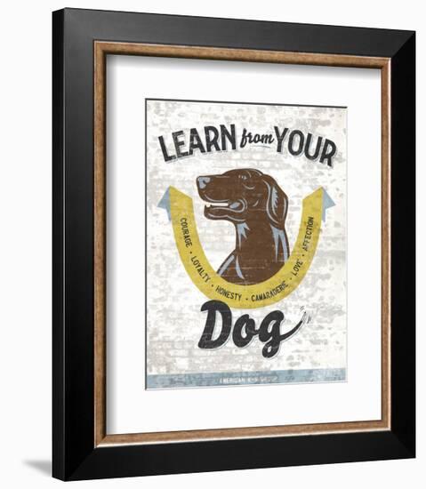 Learn From Your Dog-Luke Stockdale-Framed Art Print