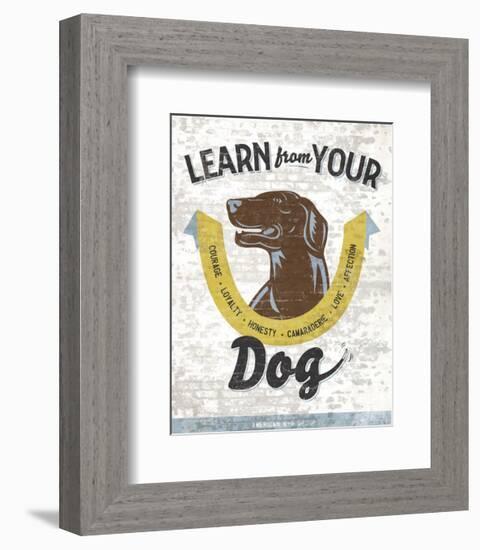 Learn From Your Dog-Luke Stockdale-Framed Art Print