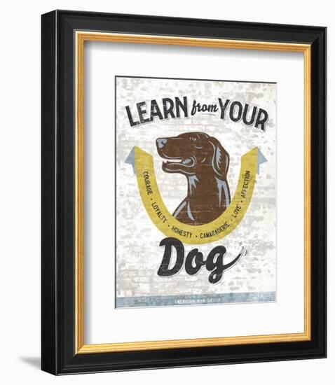 Learn From Your Dog-Luke Stockdale-Framed Art Print