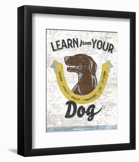 Learn From Your Dog-Luke Stockdale-Framed Art Print