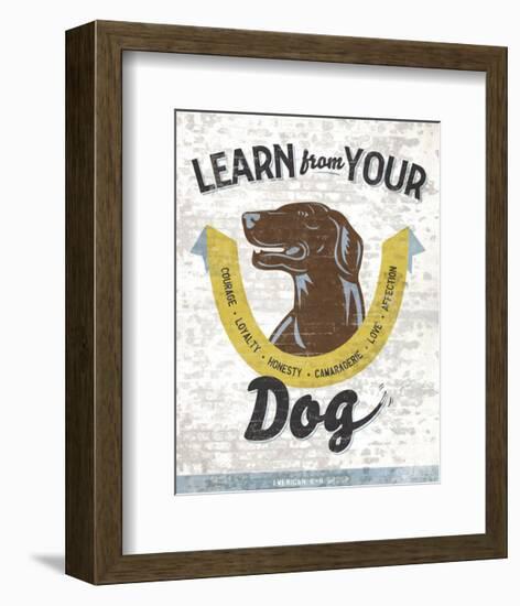 Learn From Your Dog-Luke Stockdale-Framed Art Print