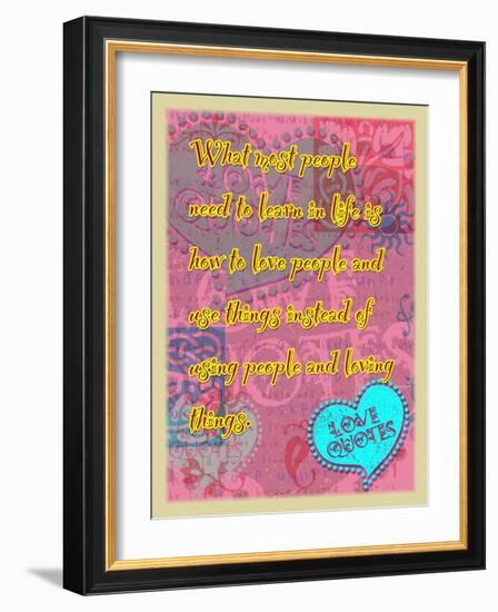 Learn How to Love People-Cathy Cute-Framed Giclee Print