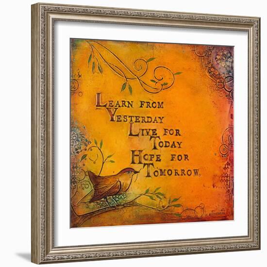 Learn Live Hope I-Carolyn Kinnison-Framed Art Print