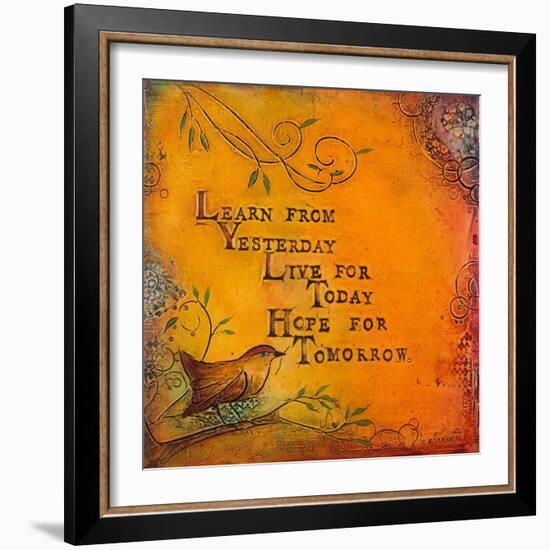 Learn Live Hope I-Carolyn Kinnison-Framed Art Print