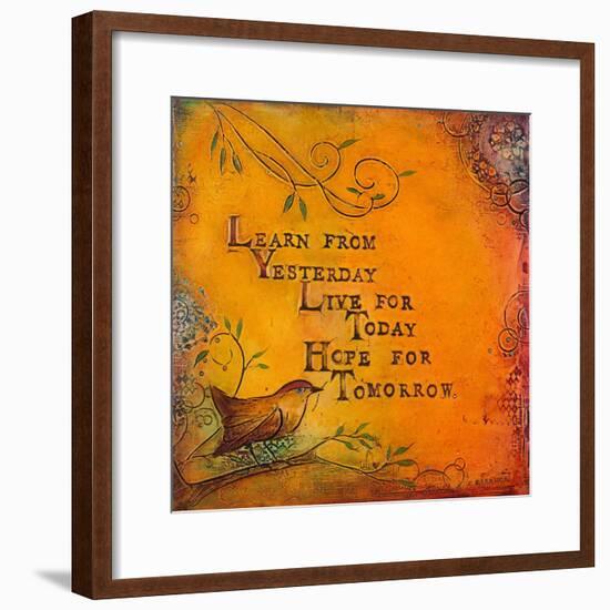 Learn Live Hope I-Carolyn Kinnison-Framed Art Print