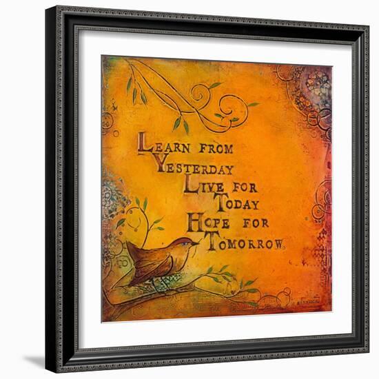 Learn Live Hope I-Carolyn Kinnison-Framed Art Print