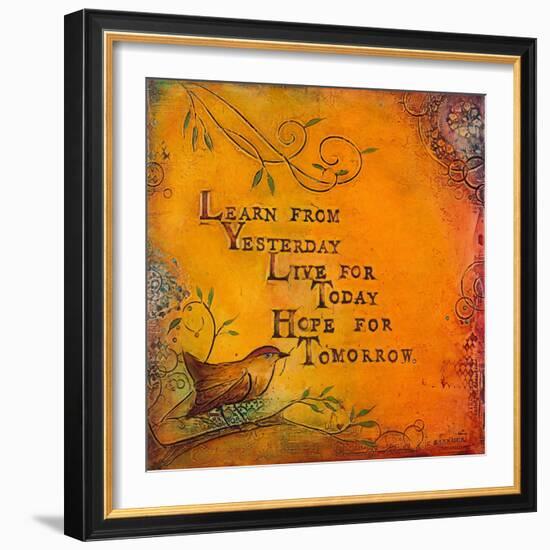 Learn Live Hope I-Carolyn Kinnison-Framed Art Print