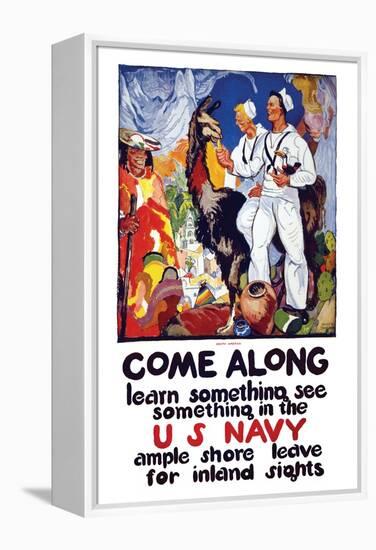 Learn Something, See Something in the U.S. Navy, c.1919-James Henry Daugherty-Framed Stretched Canvas