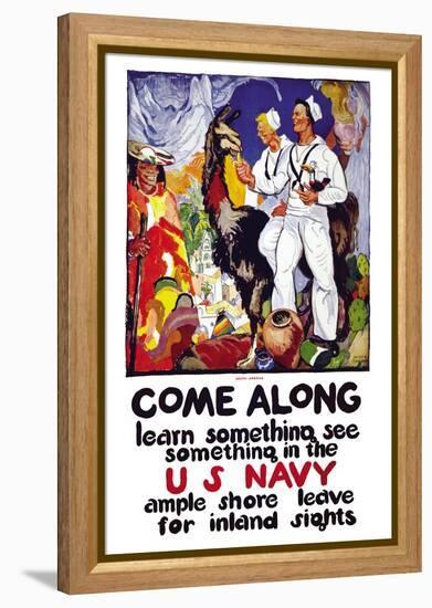 Learn Something, See Something in the U.S. Navy, c.1919-James Henry Daugherty-Framed Stretched Canvas