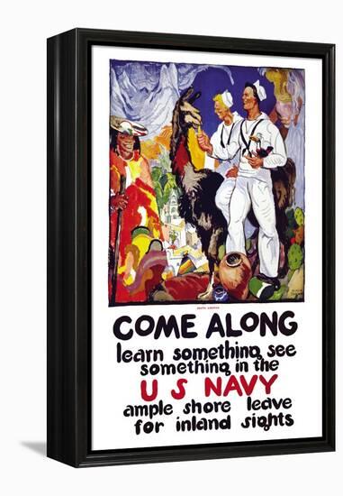 Learn Something, See Something in the U.S. Navy, c.1919-James Henry Daugherty-Framed Stretched Canvas