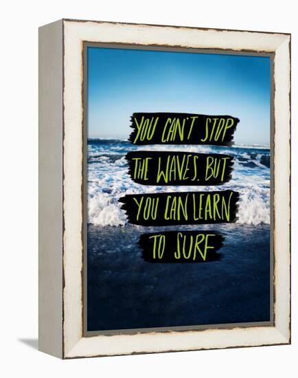 Learn to Surf-Leah Flores-Framed Premier Image Canvas