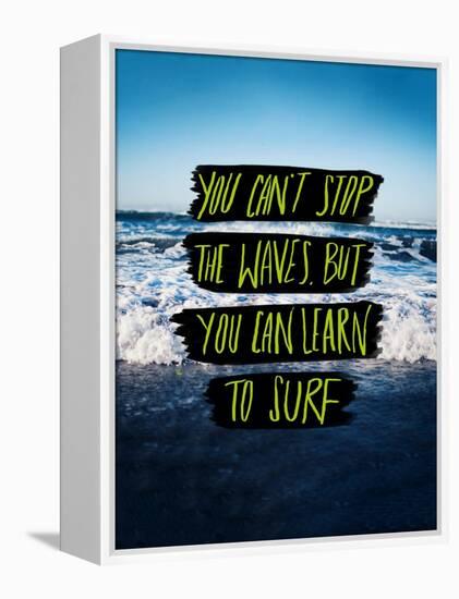 Learn to Surf-Leah Flores-Framed Premier Image Canvas