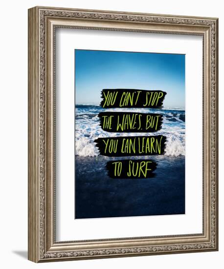 Learn to Surf-Leah Flores-Framed Giclee Print