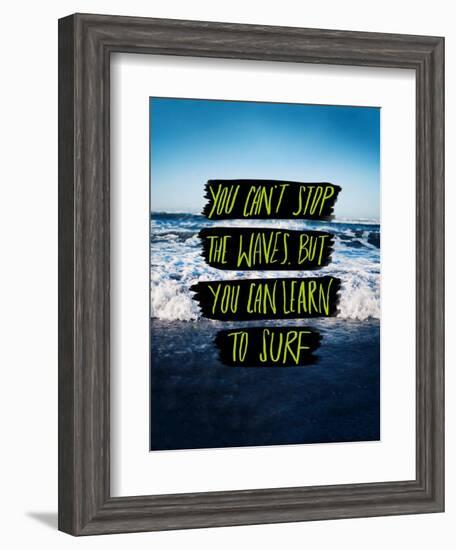 Learn to Surf-Leah Flores-Framed Giclee Print