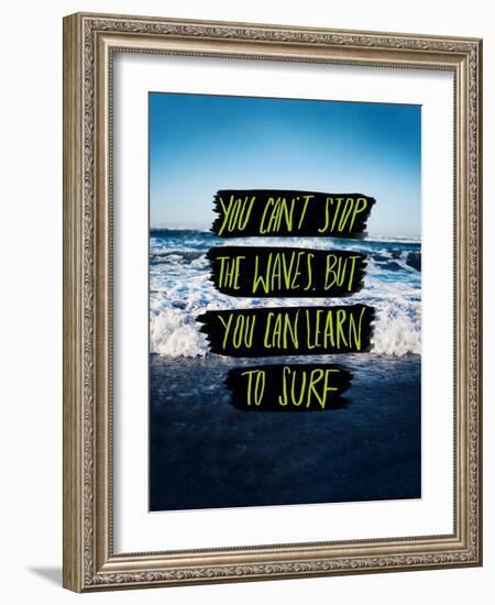 Learn to Surf-Leah Flores-Framed Giclee Print