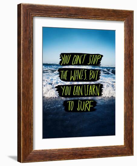 Learn to Surf-Leah Flores-Framed Giclee Print