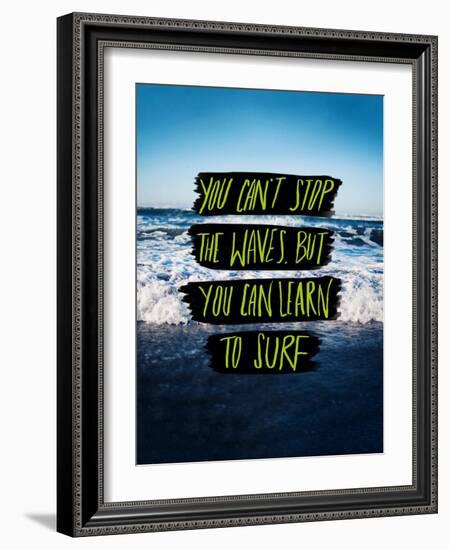 Learn to Surf-Leah Flores-Framed Giclee Print