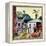 "Learning to Fly", June 20, 1953-John Falter-Framed Premier Image Canvas