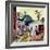 "Learning to Fly", June 20, 1953-John Falter-Framed Giclee Print