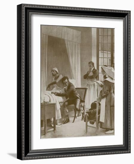 Learning to Listen for Disease-Theobald Chartran-Framed Giclee Print