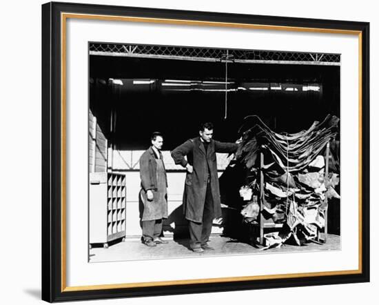 Leather from the Tanneries at Batov Going Uo into the Factory Building-John Phillips-Framed Premium Photographic Print