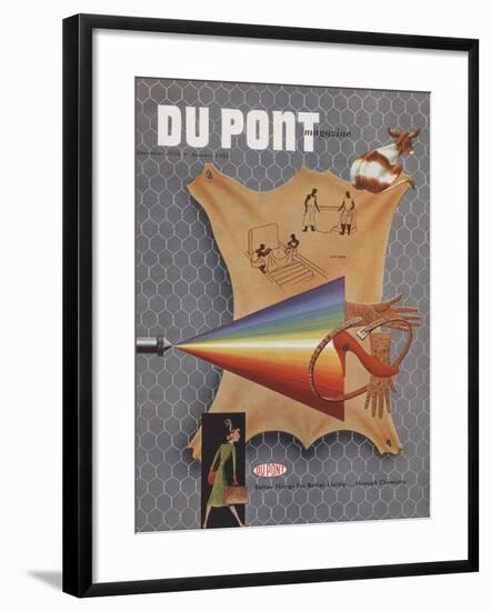 Leather, Front Cover of the 'Dupont Magazine', December 1950-January 1951-null-Framed Giclee Print