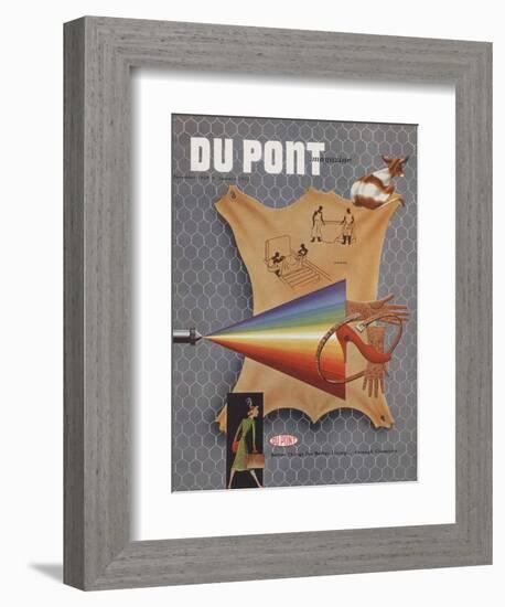 Leather, Front Cover of the 'Dupont Magazine', December 1950-January 1951-null-Framed Giclee Print