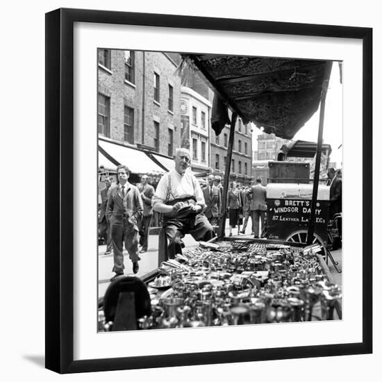 Leather Lane in Holborn. Circa 1954-Staff-Framed Photographic Print