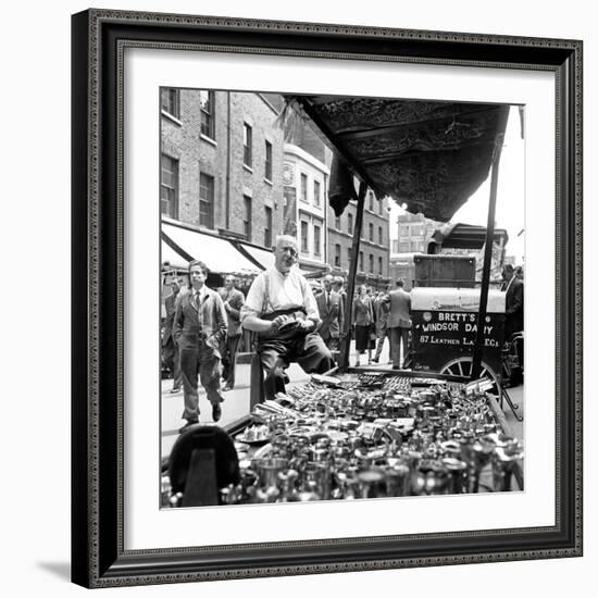 Leather Lane in Holborn. Circa 1954-Staff-Framed Photographic Print