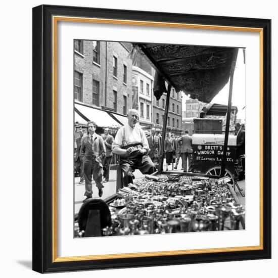 Leather Lane in Holborn. Circa 1954-Staff-Framed Photographic Print