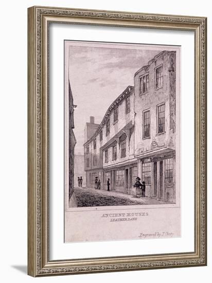 Leather Lane, London, C1830-J Shury-Framed Giclee Print