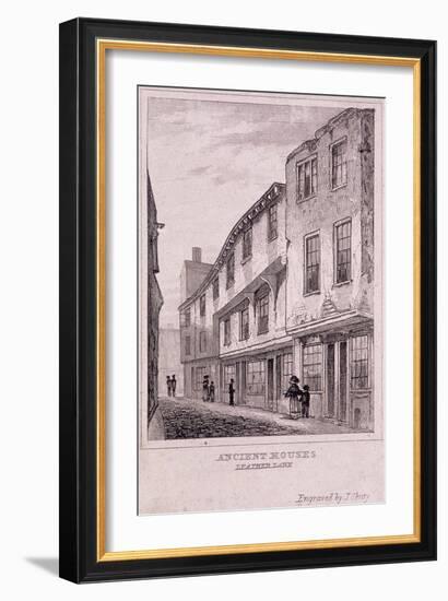 Leather Lane, London, C1830-J Shury-Framed Giclee Print