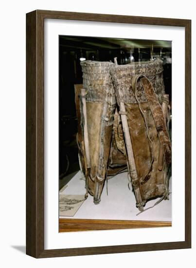 Leather Russacks found in Salt Mines of Hallstatt, Austria. Celtic Iron Age, c6th century BC-Unknown-Framed Giclee Print