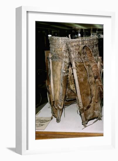 Leather Russacks found in Salt Mines of Hallstatt, Austria. Celtic Iron Age, c6th century BC-Unknown-Framed Giclee Print