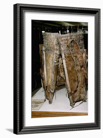 Leather Russacks found in Salt Mines of Hallstatt, Austria. Celtic Iron Age, c6th century BC-Unknown-Framed Giclee Print