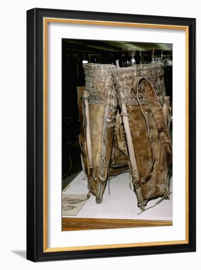 Leather Russacks found in Salt Mines of Hallstatt, Austria. Celtic Iron Age, c6th century BC-Unknown-Framed Giclee Print