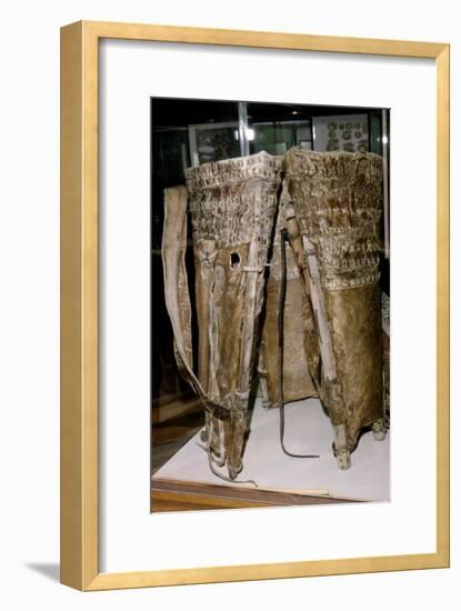 Leather Russacks found in the Salt Mines of Hallstatt, Austria: Celtic Iron Age: c. 6th century BC-Unknown-Framed Giclee Print