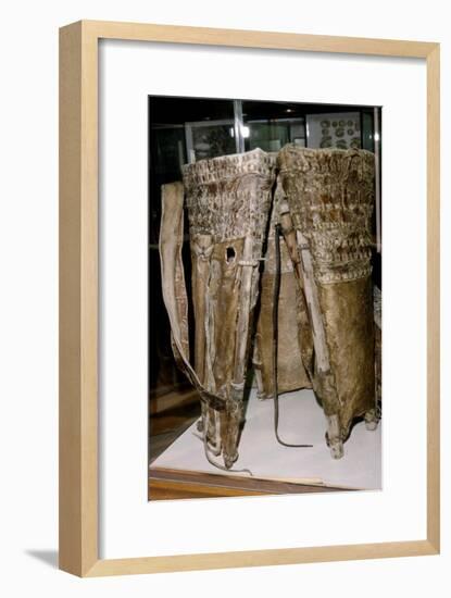 Leather Russacks found in the Salt Mines of Hallstatt, Austria: Celtic Iron Age: c. 6th century BC-Unknown-Framed Giclee Print