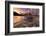 Leatherback turtle returning to sea after nesting on beach-Tui De Roy-Framed Photographic Print