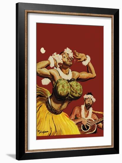 Leatherneck Luau-John Clymer-Framed Art Print